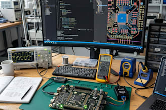 create professional pcb design and embedded firmware