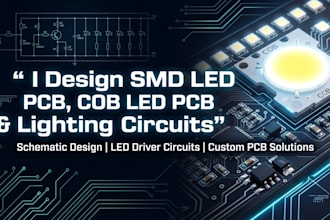do smd led pcb, cob led pcb, and lighting circuits, schematic design