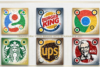 create a custom qr code design with logo in 1 hour