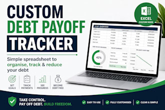create a custom spreadsheet for you to pay off debt faster and build a savings