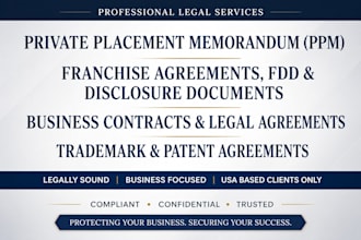 draft sec compliant private placement memorandum for US investors