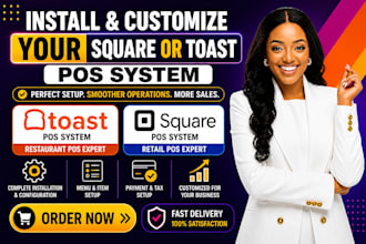 install and customize your square or toast pos system
