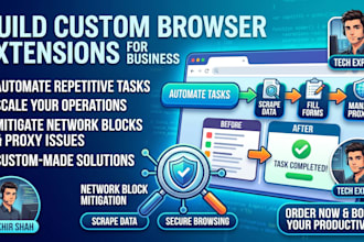 develop custom browser extensions