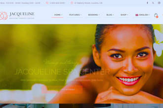 build salon website spa website beauty salon website skincare website