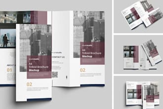 design trifold brochure design one pager bifold marketing brochure catalog