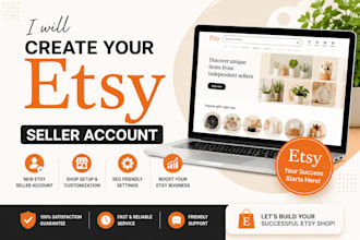 open etsy seller account etsy store creation etsy account listing