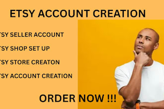 open etsy seller account etsy store creation etsy account listing