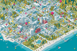 do vector map illustration and event map