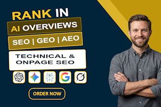 do onpage seo geo aeo service for wordpress shopify wix squarespace website