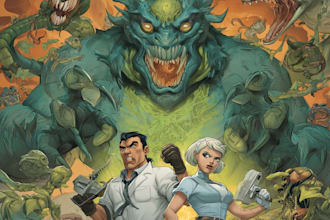 do comic book illustration with comic book