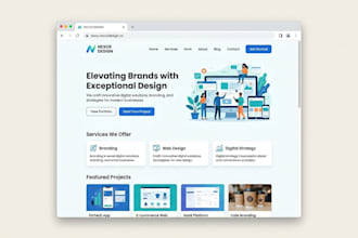 design modern website UI UX for your business