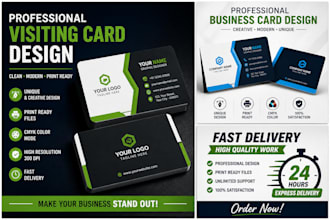 design professional visiting card business card