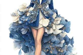 draw a fashion illustration or sketch