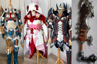 do wearable 3d cosplay creation printable 3d mask eva foam fabric cosplay armor