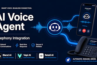 build and deploy an ai voice bot with telephony integration or bland ai