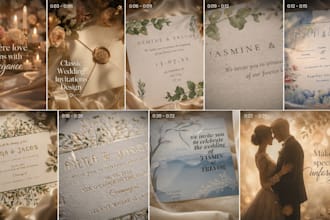 design luxury and romantic wedding invitations