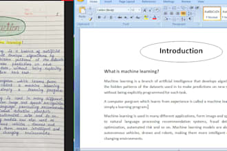 transcribe your handwritten notes