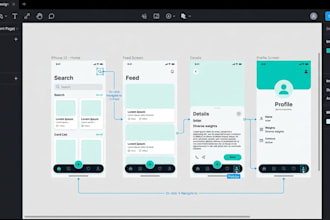 design UI UX in figma with prototype