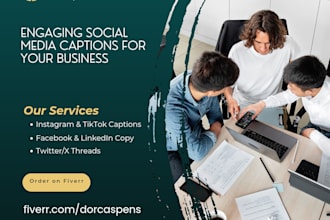 write engaging social media captions for your business