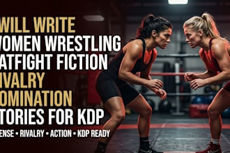 write catfight, women wrestling, and rivalry fiction stories for KDP