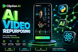 develop a ready to deploy ai video repurposing mobile app