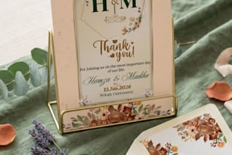 design luxury minimalist wedding invitation cards