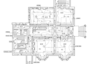 create hvac ceiling coordination plan, autocad 2d lighting layout, rcp drafting