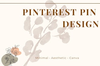 design aesthetic pinterest pins in canva for your brand