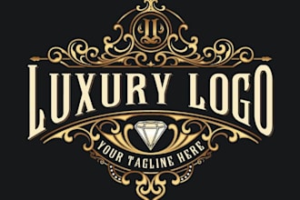 make wonderful vintage jewelry logo design with business service