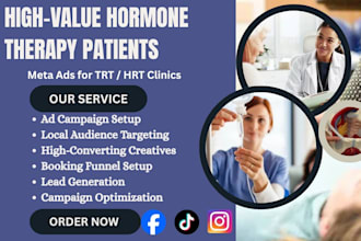 generate high paying hormone therapy patients with meta ads