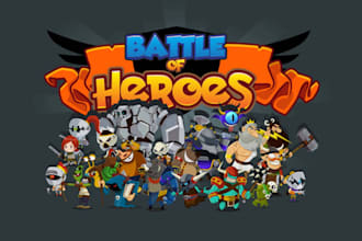 create 2d game assets sprites characters props and game ui