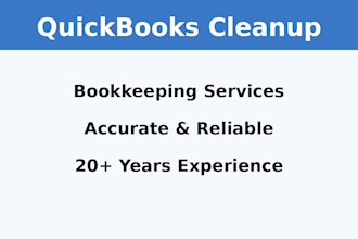 clean up your bookkeeping and fix your quickbooks records
