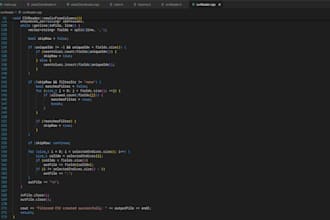 create any cpp script