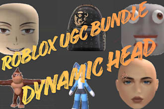 custom roblox ugc bundle, dynamic head, item and character rigging
