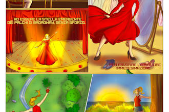 create a custom comic, comic page or digital illustration