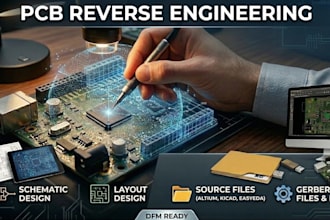 do pcb reverse engineering, cloning, schematic and layout design