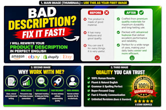 rewrite your product description in perfect english