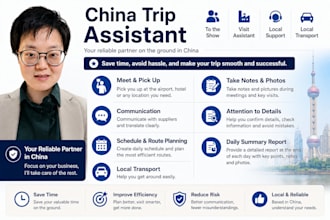 assist your china trade show or factory visit trip