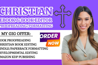 do christian book proofread editing formatting devotionals christian book editor