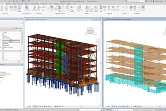do revit bim modeling, construction drawings and pdf to revit conversion