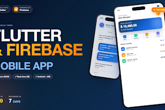 build a professional flutter app with firebase backend