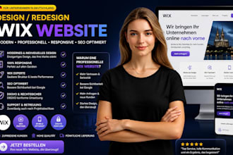 redesign wix website for german local business