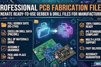 generate fabrication ready gerber and drill files for pcb