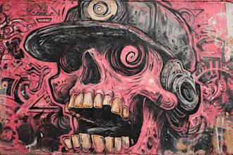 create graffiti pop art designs and murals