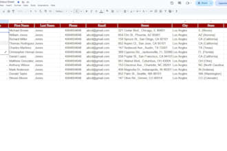 google sheet employee tracking