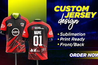 do sublimation jersey design for your sports team