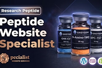 build peptide store fda compliant peptide website on woocommerce