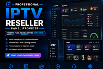 configure a pro reseller panel strong 8k, mega ott, dream4k, with full support