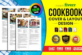 do cookbook or recipe book formatting and layout design