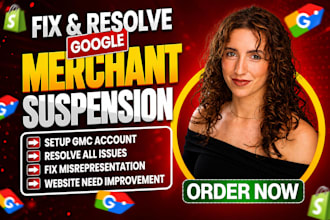 fix google merchant center suspension, approved product feed and setup